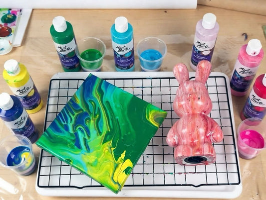 流體畫(Acrylic Pouring)創作，讓生活多一抹自由的色彩