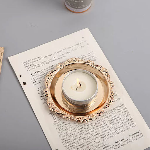 European Style Metal Tray 歐式金屬盤 - 花邊