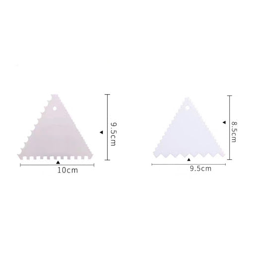 Two Triangle Serrated Scraper (Hard) 三角鋸齒刮板（硬）