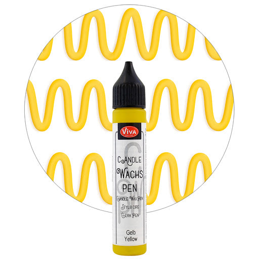 Candle Wax Pen 裝飾蠟燭筆 28ml - Yellow 黃