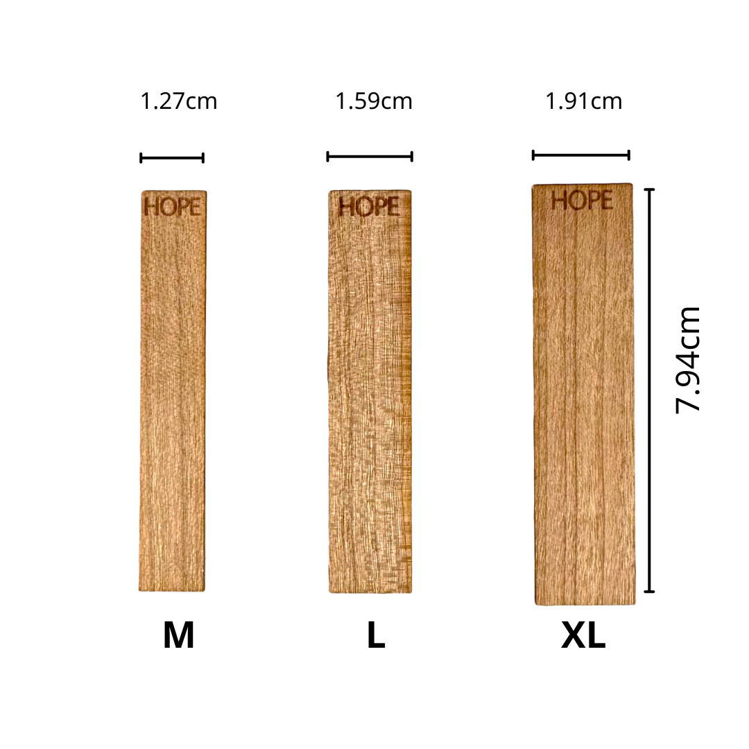 Wooden Wick Word Wick 木質芯文字木芯 HOPE - USA 8cm